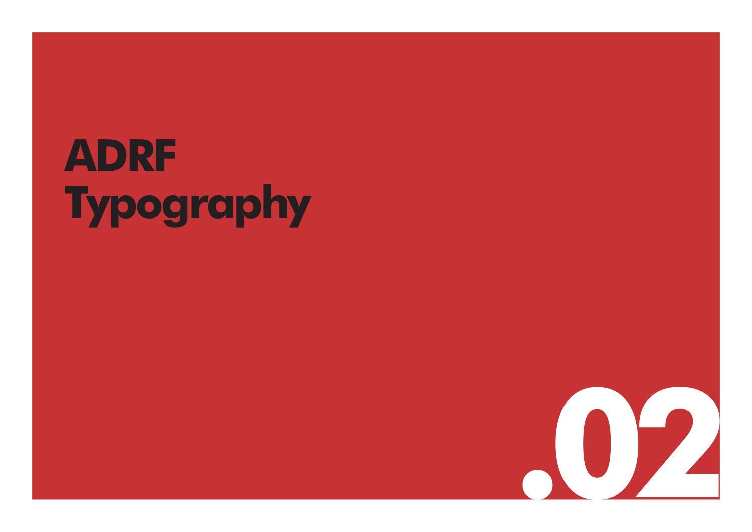ADRF circular badge lockups across the sub-brand colours