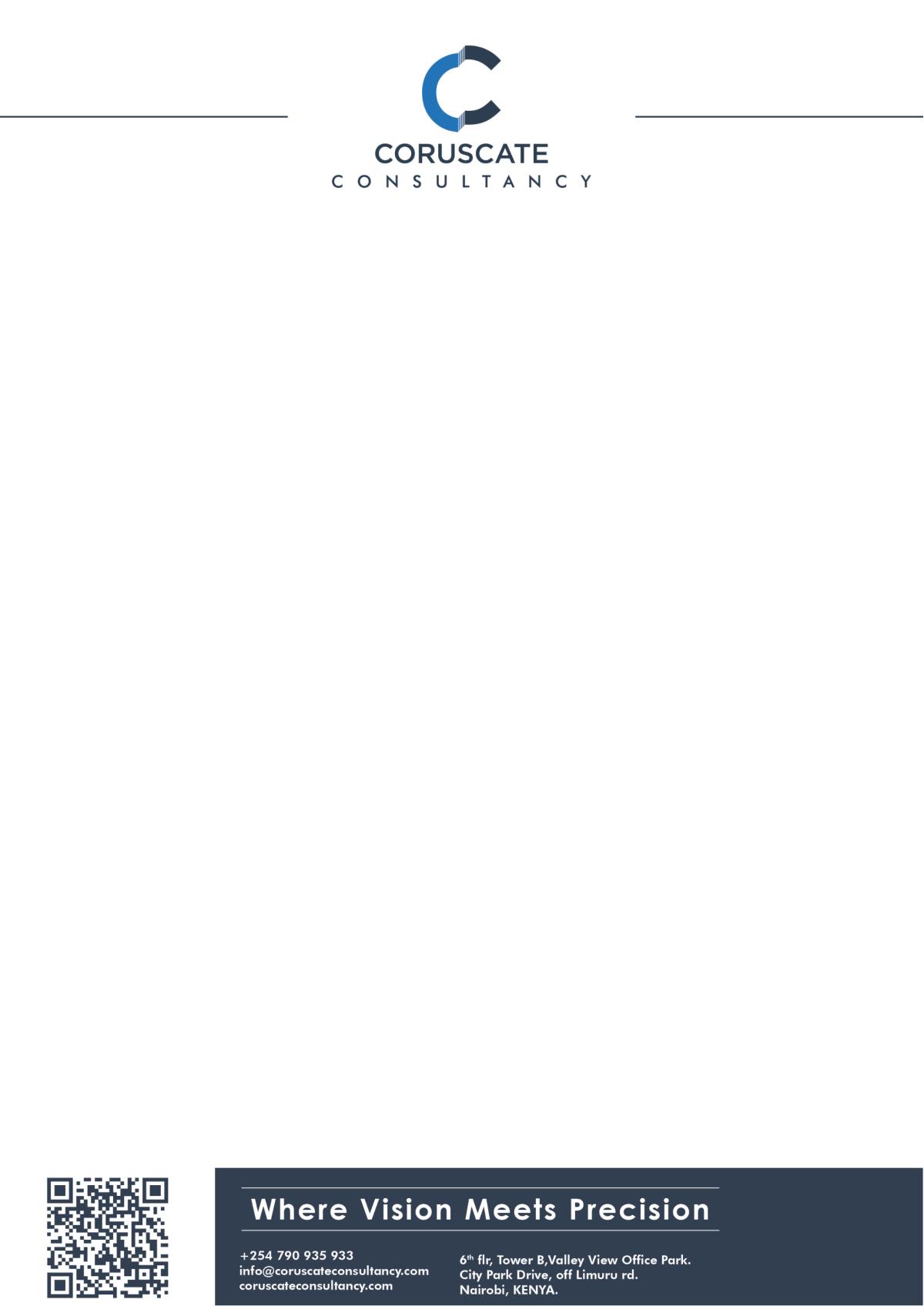Coruscate letterhead design