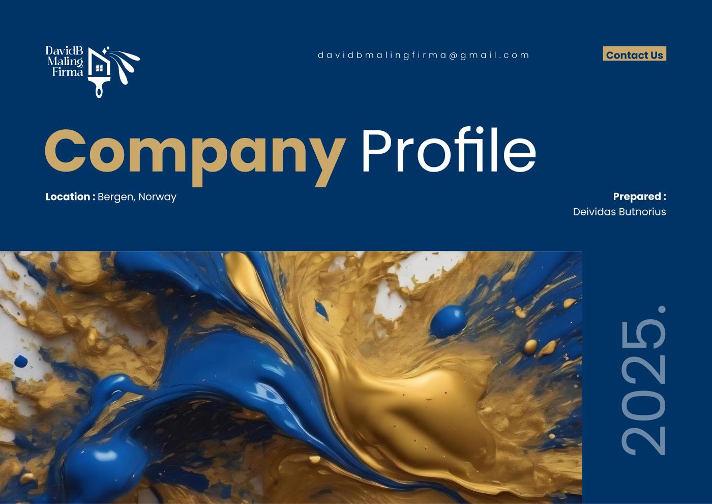 DavidB Maling Firma company profile cover