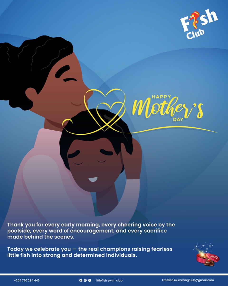 Little Fish Swim Club Mother's Day social artwork